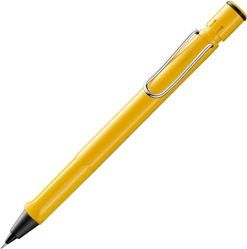LAMY safari yellow - Mechanical Pencil with ergonomic grip & body made of robust ASA plastic - ideal for drawing & writing - including LAMY M 41 fine line refill 0.5 mm & eraser tip