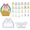 Landhoow 24 Set Resurrection Eggs Easter Story Bible Craft Set Holiday Gift DIY Handmade for Sunday Home Activities Religious Theme Party Coloring Basket Activity (Easter)