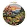 Landscape Embroidery Kit for Beginners Starter Kit with Pattern(Type 11)