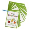 Language Learning Cards for Kids, 11x8cm Toddler Learning Card Educational Vocabulary Flash for Kids, Preschoolers Ages 3-8 Early Educational Vocabulary