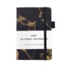 LANSEISTENJI Hardcover Journal Notebook, A6 Lined Writing Journal, 80 Pages, 5.7 x 3.93in, Classic Ruled Notebook for Work, Travel & Daily Use,set of2，Gilded