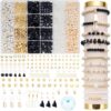 Laqusie Jewelry Making Supplies Kit Natural Stone Beads for Irregular