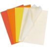 Larcenciel Fall Colored Tissue Paper, 80pcs Orange Gift Tissue Paper Bulk for Gift Bags, Packaging & Wrapping, Yellow Red Cream Art Tissue for Halloween Thanksgiving Autumn Party DIY Craft, 20x14in
