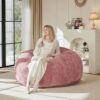 Large Bean Bag Chairs for Adults, Comfy Bean Bag Chair for Bedroom, Pink