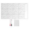 Large Erasable Whiteboard Calendar – Undated Yearly Planner | 2 Markers Inc