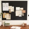 Large Felt Bulletin Board - Stylish 35 x 47 Inch Cork Board Alternative