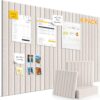 Large Felt Bulletin Board,36"x24" 6 Pack Cork Board Alternative-Oatmeal