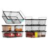 Large Freezer Organizer Bins for 10 to 20 Cu.Ft,Leak-Proof Bottom,6 Pack
