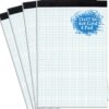 Large Graph Paper Pad, Engineering Graph Paper 11x17, Quadrille Grid Paper & Blueprint Paper, 4x4 Graph Ruled, 30 Sheets/Pad（4 Pad）
