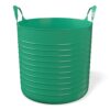 Large Green Plastic Flexible Storage Basket 10-Gallon