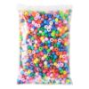 Large Hole Pony Beads Multicolor Plastic Barrel Beads