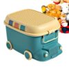 Large Toy Box, Car Shape Organizer, Rolling Storage Chest with Big Capacity