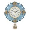 Large Wall Clock Nordic Creative Simplicity Art Wall Clock For Living Room Bedroom Kitchen Office Decor (D)
