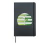 Large Wind Turbine Design Climate Protection Hardcover Journal, Black