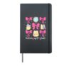 Last Day Of 1st Grade Coquette 1st Grade Graduation Hardcover Journal, Black