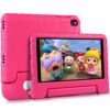 Lastest Tablet Android Tablet 8 Inch with 7GB RAM + 64GB ROM + 2TB Expand, 5GWiFi, Game Guide, Bluetooth 5.0, 2MP + 5 MP Dual Camera, Long Life Battery 1280 * 800 Pixels, Tablet Protect EVA Case, Red