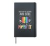 Lasy Day Of School Still Poppin Pop It Funny Boys Girls Kids Hardcover Journal, Black