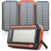 LATIMERIA Solar Charger Power Bank 20000mAh with 3 Foldable Solar Panels