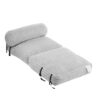 Latina Indoor Foldbable Bean Bag Lounge Chair, Light Gray