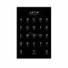 Latin Alphabet Chart Poster (1)