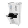 Laundry Sorter with Removable Baskets and Wheels, 3 Bag Hamper Organizer