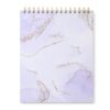 Lavender Hardcover Top Spiral Notebook, 8 x 10 In, College Ruled
