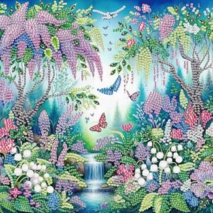 LazyFold Special Shape Diamond Art Kits for Beginners, Elegant Lady Diamond Art Painting Kits for Adults, Crystal Rhinestones Diamond Art Painting for Home Wall Decoration Gift