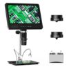 LCD 2160P 1500X 3-Lens 7in 24MP Kids Science Microscope Electronics Repair