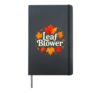 Leaf Blower Funny Fall Leaves Autumn Pun Humor Men Women Kid Hardcover Journal, Black