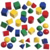 LEARNING ADVANTAGE edxeducation Mini Geometric Solids, Set of 40