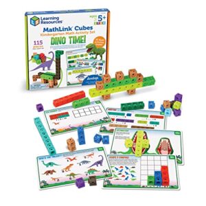 Learning Resources MathLink Cubes Activity Set: Dino Time