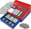 Learning Resources Pretend & Play Calculator Register Toy - Kids Play Set & Credit Card Toy, Register for Kids, Pretend Grocery Store Shopping Playset for Toddlers, Teaching Math Set