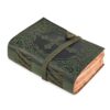 LEATHER VILLAGE Journal Bible Cross Embossed, Forest Green 13x8.