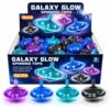 LED Flashing Spinning Tops for Kids, Bulk Party Favors and Classroom Prizes (Galaxy - 100 Piece)