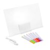 LED Writing Pad Acrylic Dry Erase Board with Smooth Pen