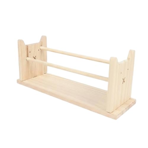 LeeQinersw Paper Storage Rack Kids Drawing Easel Paper Roll Holder Wooden Paper Stand Art Organizer Two Roll Structure Suitable for classrooms Home Art Corners, Small Cat Toilet Paper Holder