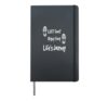 Left Foot Right Foot Life's Journey Inspirational Hardcover Journal, Black