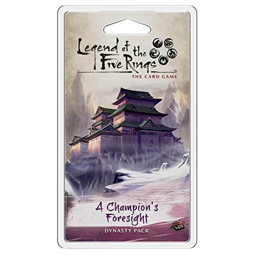 Legend of The Five Rings: The Card Game A Champion's Foresight Dynasty Pack - Tactical Strategy Game for Kids & Adults, Ages 14+, 2 Players, 45-90 Minute Playtime, Made by Fantasy Flight Games