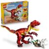 LEGO Creator 3 in 1 Fierce Dinosaur Building Toy for Boys & Girls, Ages 8+ - Gift for Birthdays - Kids Build 1 of 3 Prehistoric Animal Figures - 31379
