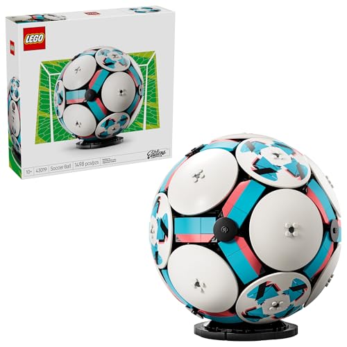 LEGO Editions Soccer Ball - Building Toy for Kids - Collectible Sports Decor for Boys & Girls, Ages 10+ - Includes Micro Stadium - Gift for Birthdays - 43019