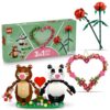 LEGO Hearts & Flowers Gift Set: Building Toy for Kids, Ages 9+, 3 Sets in 1, for Young Collectors, 66817