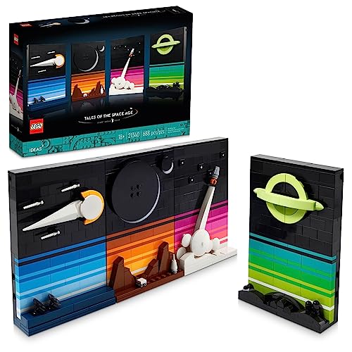LEGO Ideas Tales of The Space Age Building Sets of Comets, Black Hole, & More for Adults 18+ - Space Themed DIY Crafts Kit for Display - Astronomy Gifts Idea - 21340
