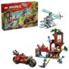 LEGO NINJAGO Ninja Vehicle Tree House Battle Building Toy for Boys, Girls, & Kids, Ages 7+ - Ninja Playset W/5 Minifigures, Motorcycle & Helicopter Toys - Gift Idea for Birthdays - 71857