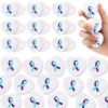 Leitee 100 Pcs Suicide Prevention Awareness Heart Stress Balls Bulk Teal Purple Ribbon Suicide Awareness Month Items Gifts Toys for Adults Stress Relief Public Charity Activities Supplies