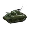 Lemess Military M4 Sherman Tank Building Block Kit, WW2 Military Sherman Tank Building Block, with Weapon (883 Pieces)