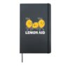 Lemon Aid Funny Lemonade Humor Lemons Pun Citrus Hardcover Journal, Black