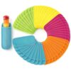 LemonRoad 50 Pcs Ice Pop Sleeves Reusable Frozen Bags Freeze Sleeve Colorful Ice Sleeves Holder Bag Reusable Yogurt Tubes For Summer Party Kitchen Home No Drip(Multicolor)