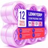 Lennyerp Packing Durable Tape 12 Rolls for Kitchen: 2.7 mil, 1.88 in. x 65Y., Total 780Y