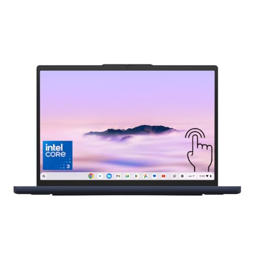 Lenovo Chromebook Plus 15.3" 2K Touchscreen Laptop, Intel Core 3 N355, Integrated Intel Graphics, 8GB LPDDR5, 128GB UFS, Fingerprint Reader, Wi-Fi 6E, Chrome OS, Blue, EAT 128GB 5Gbps M.2 NGFF SSD
