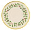 Lenox 146504040 Holiday Tea Saucer, Christmas Theme